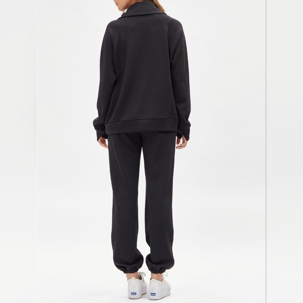 #48884 🚨 SALE 🛑M,L,XL Quarter Zip Pullover+Jogger Modal 2pc Set - Picture 3 of 12